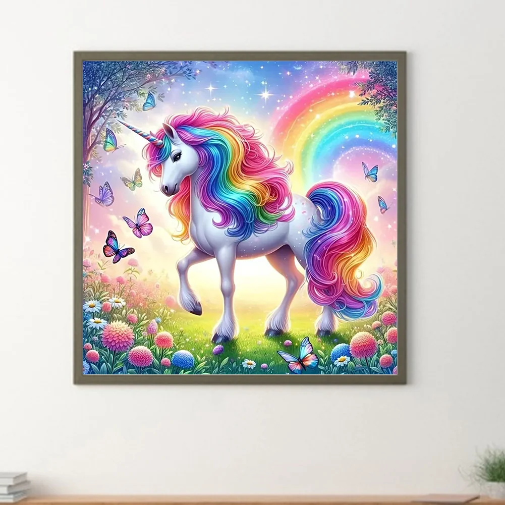 Diamond Painting - Full Round Drill - Unicorn(Canvas|30*30cm)