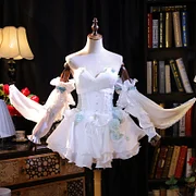 [Wetrose] Lynette Angel's Courtyard SR Cosplay Costume White Ballet Dress Wig Full Set