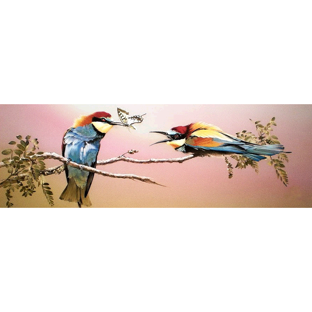 

Two Bird - Round Drill Diamond Painting - 80*30CM (Big Size), 501 Original