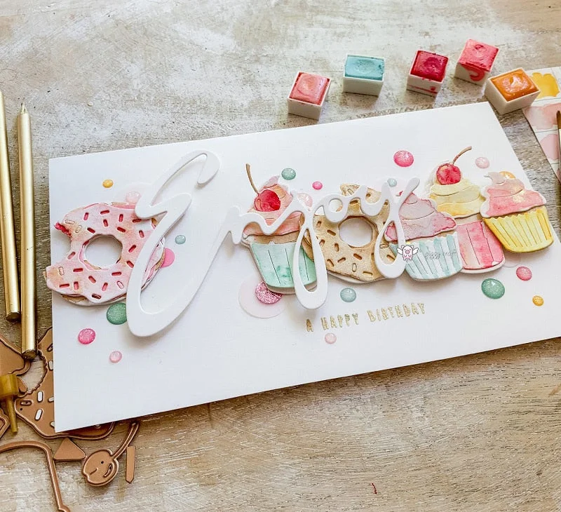 Piggy Craft metal cutting dies cut die mold Various greeting card series Scrapbook paper craft knife mould blade punch stencils