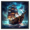 Sea Boat - 11CT Stamped Cross Stitch 40*40cm