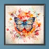Diamond Painting -DIY Round Drill Butterfly on A Flower(40x40cm)