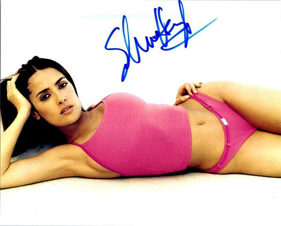 SALMA HAYEK Signed Photo Poster paintinggraph - Beautiful Actress Model - Preprint