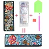DIY Leather Diamond Painting Glasses Storage Case Mosaic Kit (Q32 Flower)
