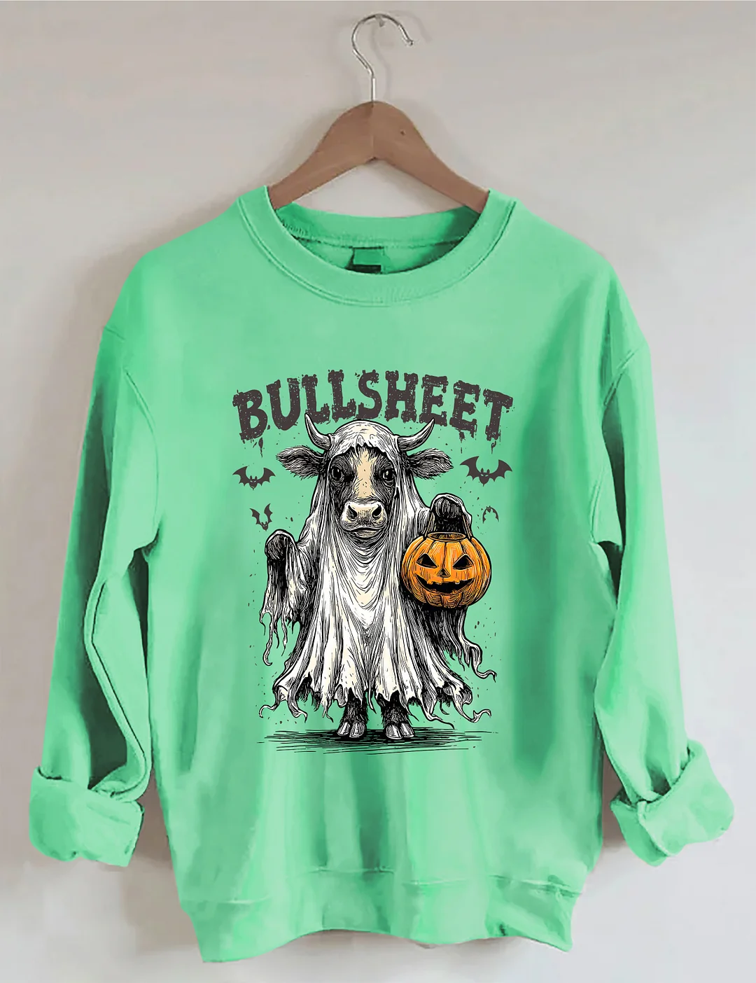 Retro Bullsheet Halloween Sweatshirt