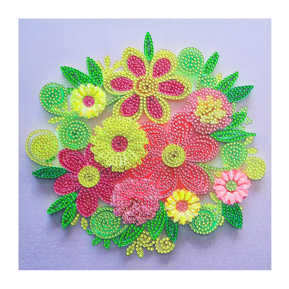 

Quilling Paper Flower - Crystal Special Shaped Diamond Painting - 30*30CM, 501 Original