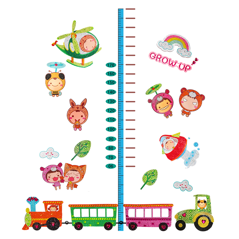 

Cartoon Height Measuring Ruler - 5D DIY Craft Sticker, 501 Original