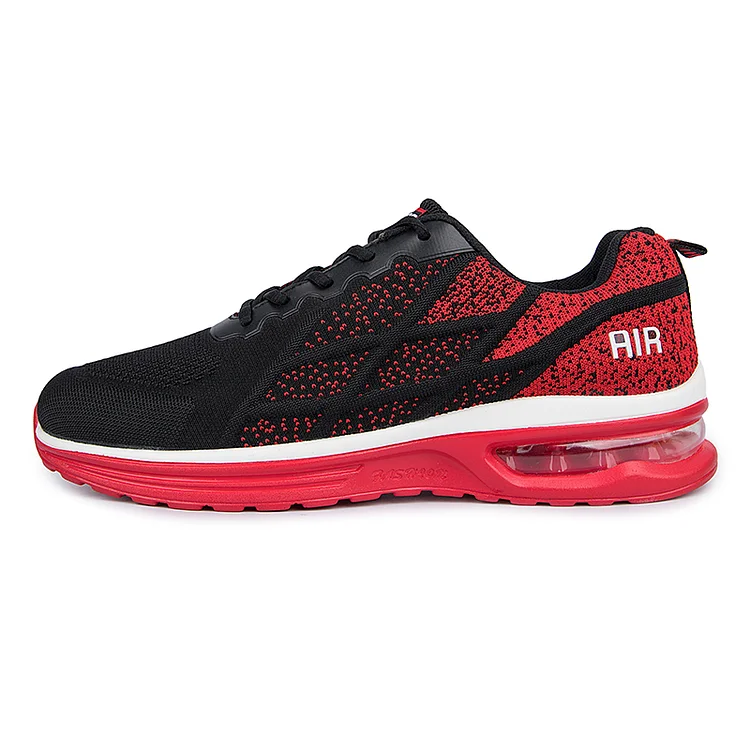 Metsteps Men's Technology Air Cushion Super Soft Shoes - Black/Red