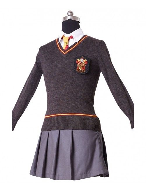 Harry Potter Gryffindor Uniform Hermione Granger Cosplay Costume Adults Ver