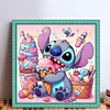 Stitch Eating Ice Cream-11CT Stamped Cross Stitch 40*40cm/15.75*15.75in