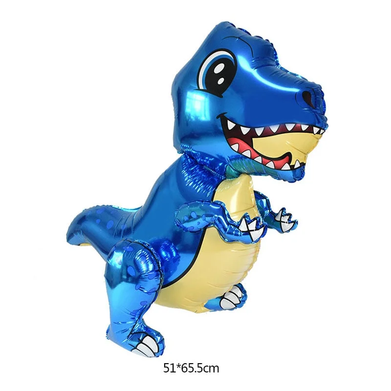 1Pc 4D Walking Dinosaur Foil Balloons Dinosaur Party Supplies Birthday Decoration Ballons Jungle Animal Part Supplies Globos