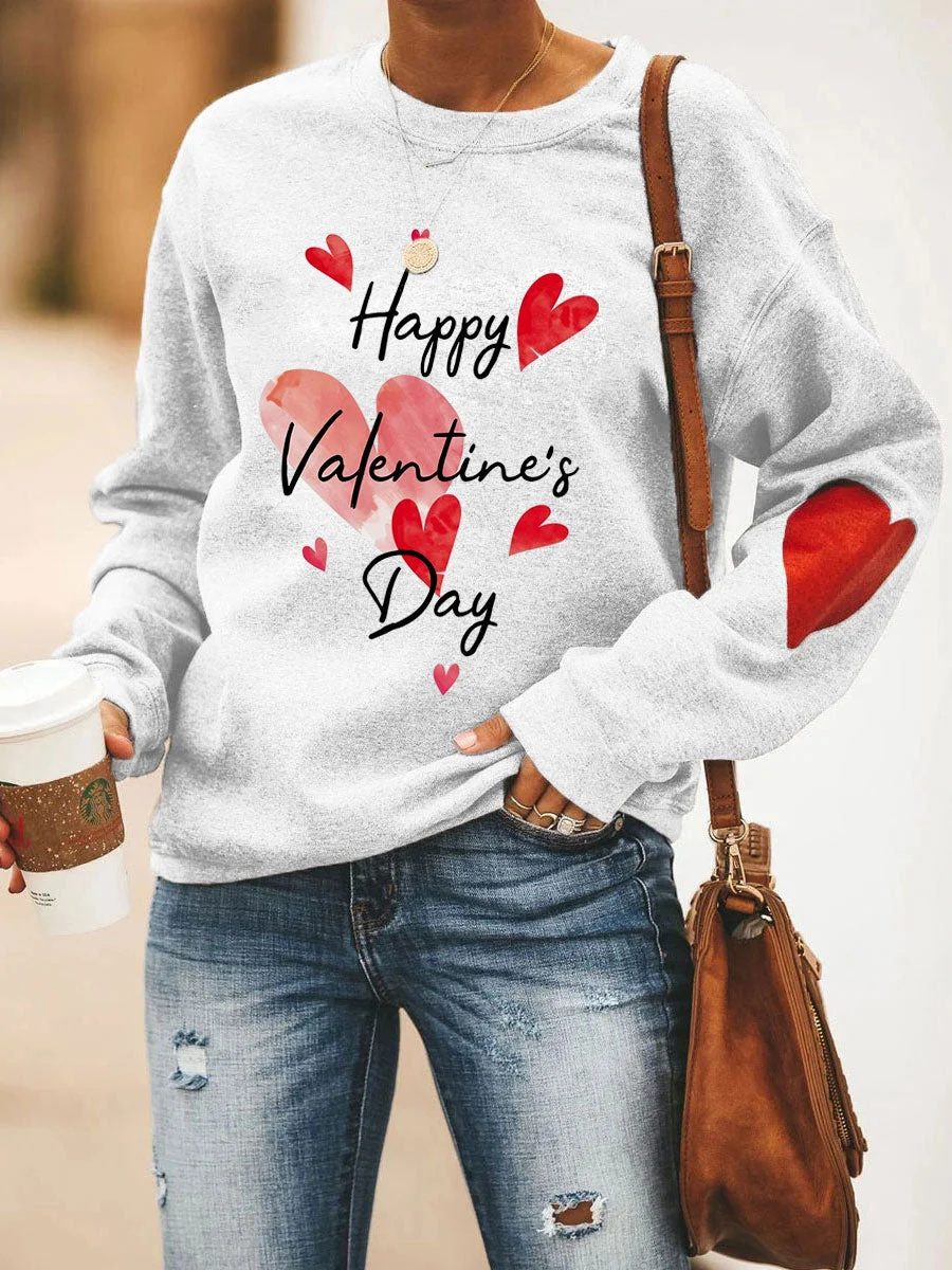 Happy Valentine's Day Heart Sweatshirt