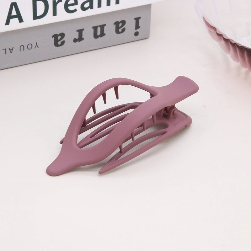 Women’s Lady Classic Style Solid Color Plastic Stoving Varnish Hair Clip