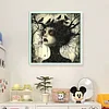 Crow Witch-11CT Stamped Cross Stitch 40*40cm