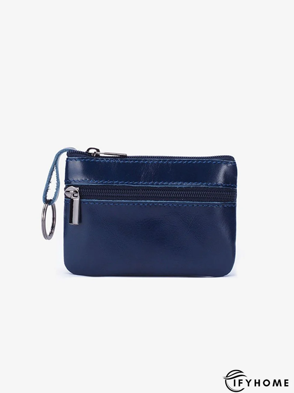 Cowhide Wax Leather Retro Simple Coin Purse | IFYHOME