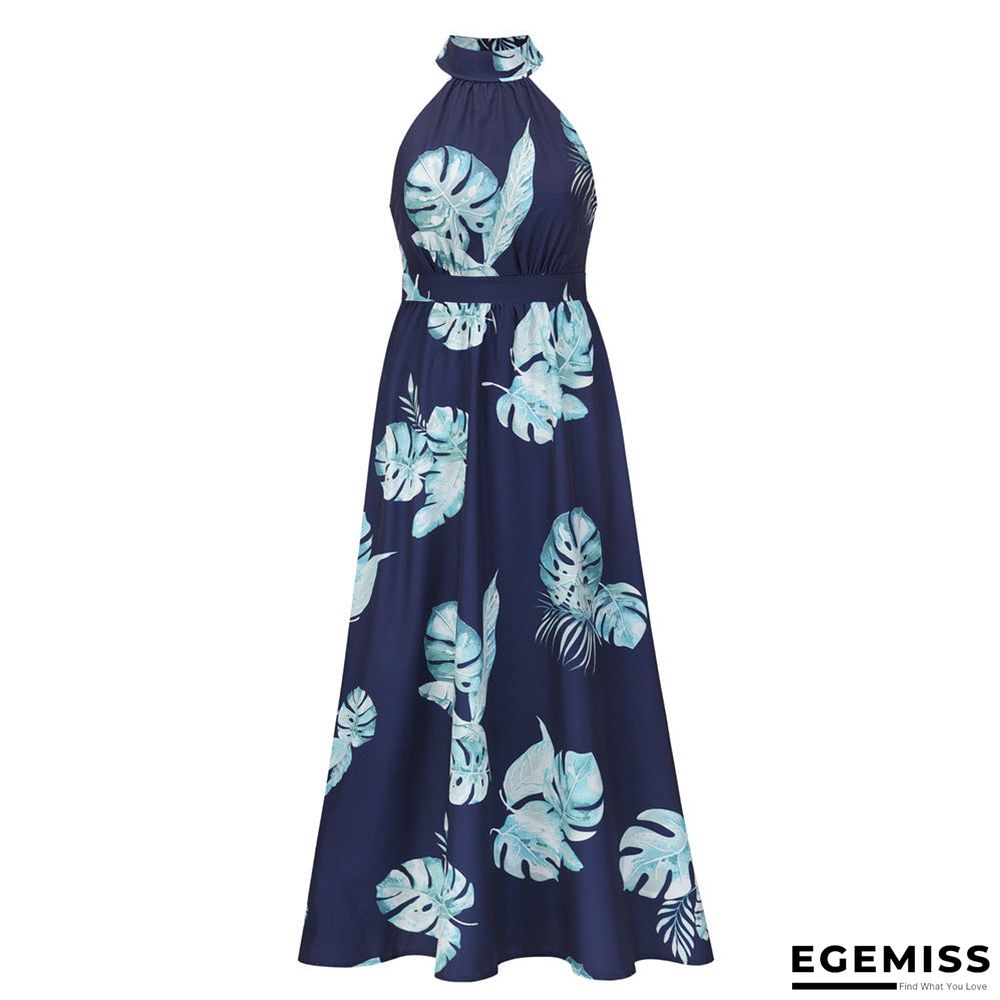 Cross Back Floral Maxi Dress | EGEMISS
