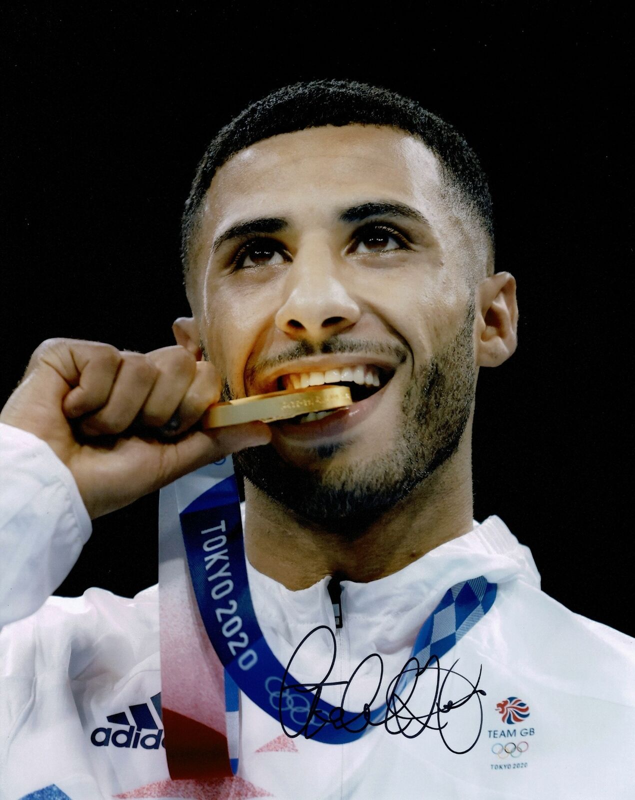 Galal Yafai SIGNED 10X8 Photo Poster painting TOKYO 2020 Genuine Signature AFTAL COA (B)