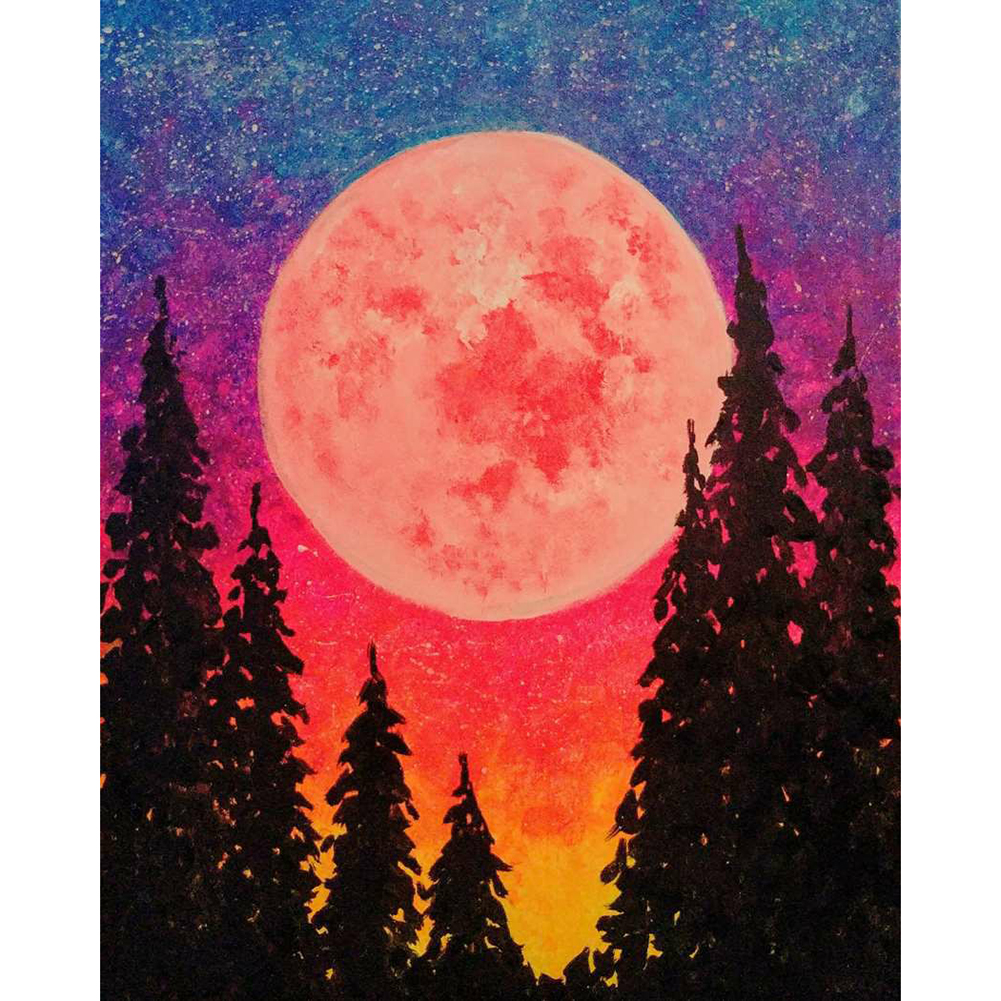 

30*40CM - Round Drill Diamond Painting - Sunset, 501 Original