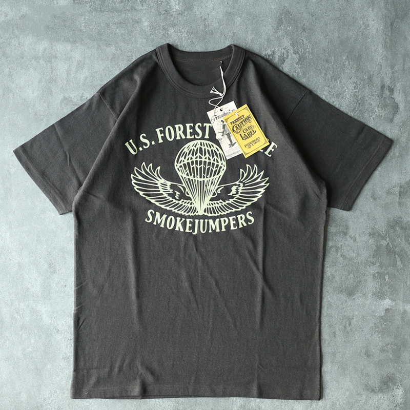 Men's Casual Cotton Charcoal Black Printed Short Sleeve T-Shirt