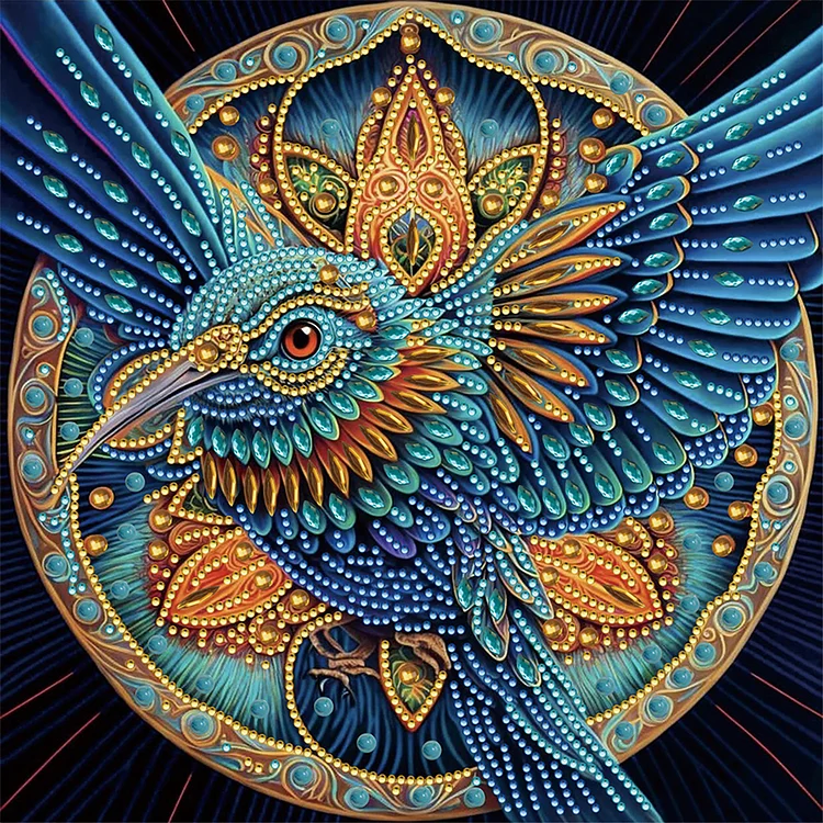 Bird 30*30cm (Canvas) Special Shaped Drill Diamond Painting gbfke