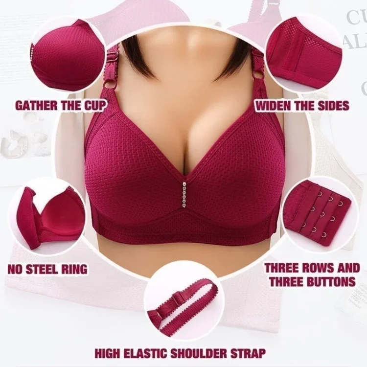 🎁Plus size comfortable wireless bra(EACH ONLY $9.99)