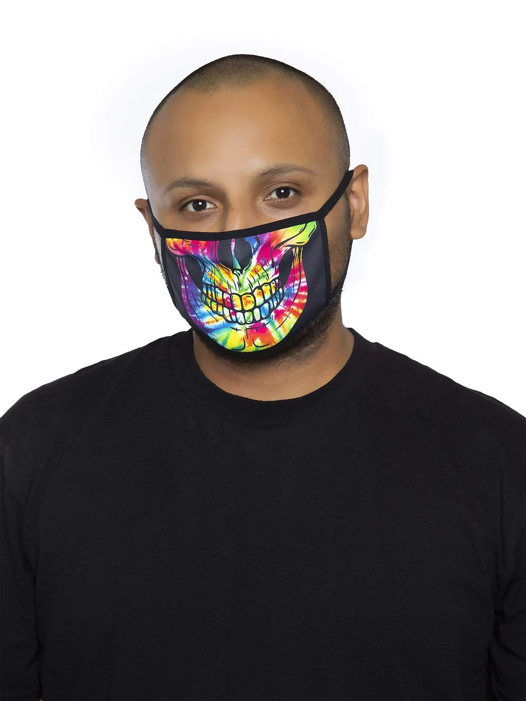 Tie Dye Skull Face Mask