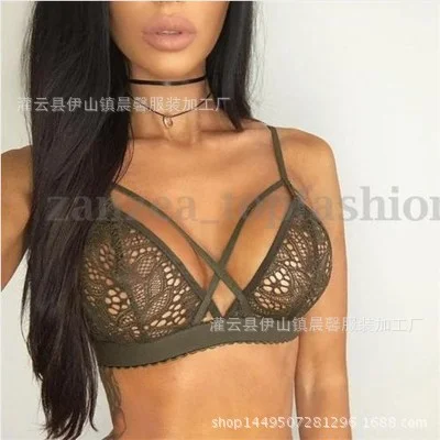 Churchf Station 2019 Winter Women's New Hot Sex Tempting Hollow Flowers Lace Lingerie