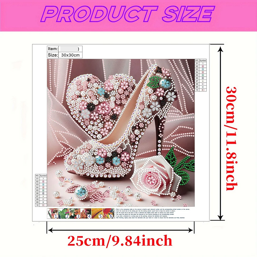 Dream High Heel - Diamond Painting - Partial Special Shaped Drill(Canvas|30*30cm)