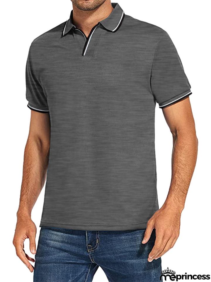 Stylish White Polo Shirt Mens