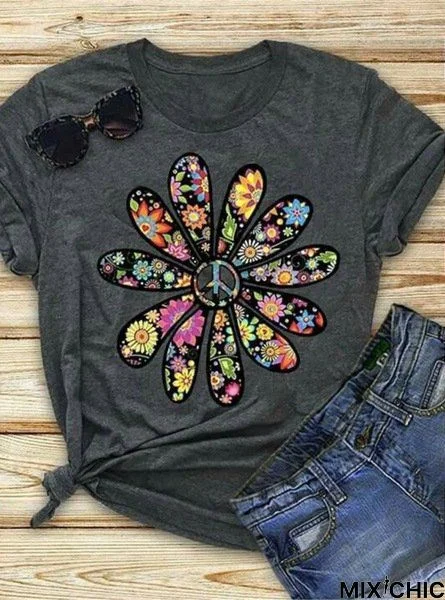 Statement Short Sleeve Printed T-shirt