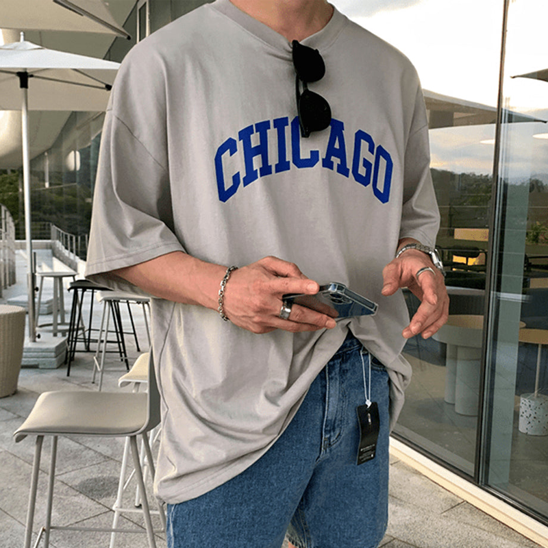 Men's Casual Chicago Cotton T-Shirt