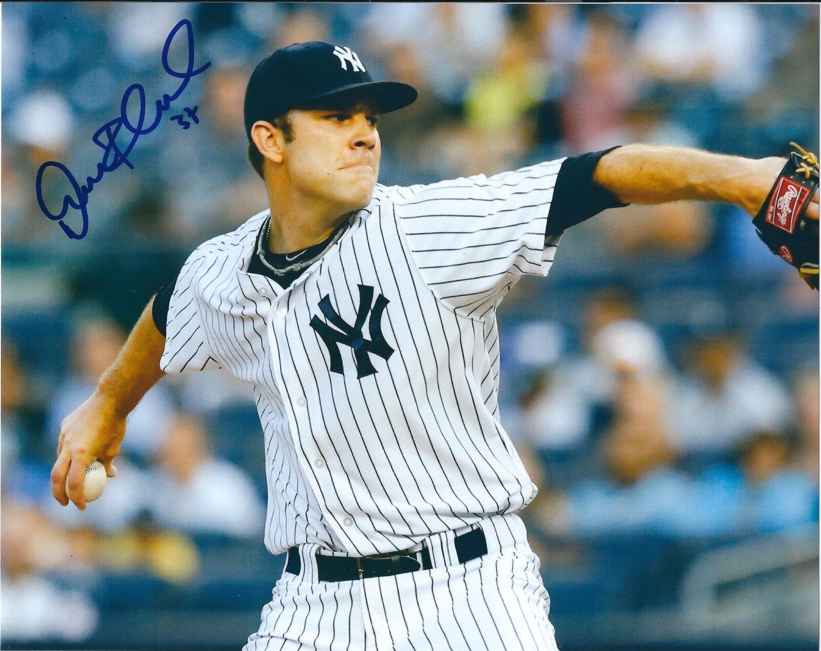 Signed 8x10 DAVID PHELPS New York Yankees Autographed Photo Poster painting - COA