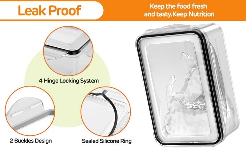 💖Last Day Sale 49% OFF🔥Household transparent plastic food storage box-Including drain basket💧