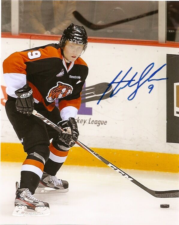 Medicine Hat Tigers Hunter Shinkaruk Autographed Signed 8x10 Photo Poster painting COA THREE