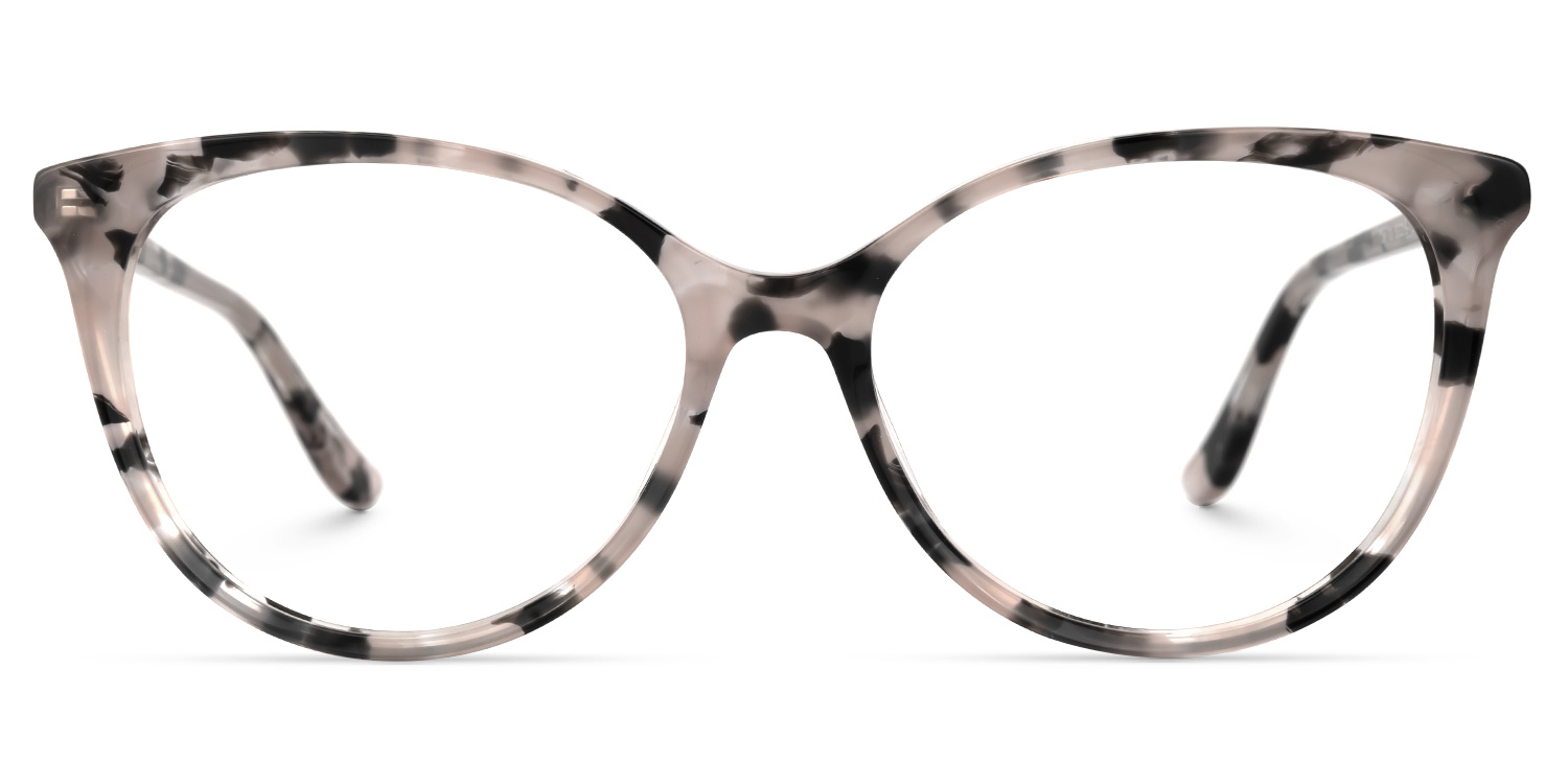 Elicia Grau-Tortoise Cateye Brille Grau-Tortoise