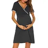 Women Lace Patchwork Nursing Maternity Dresses