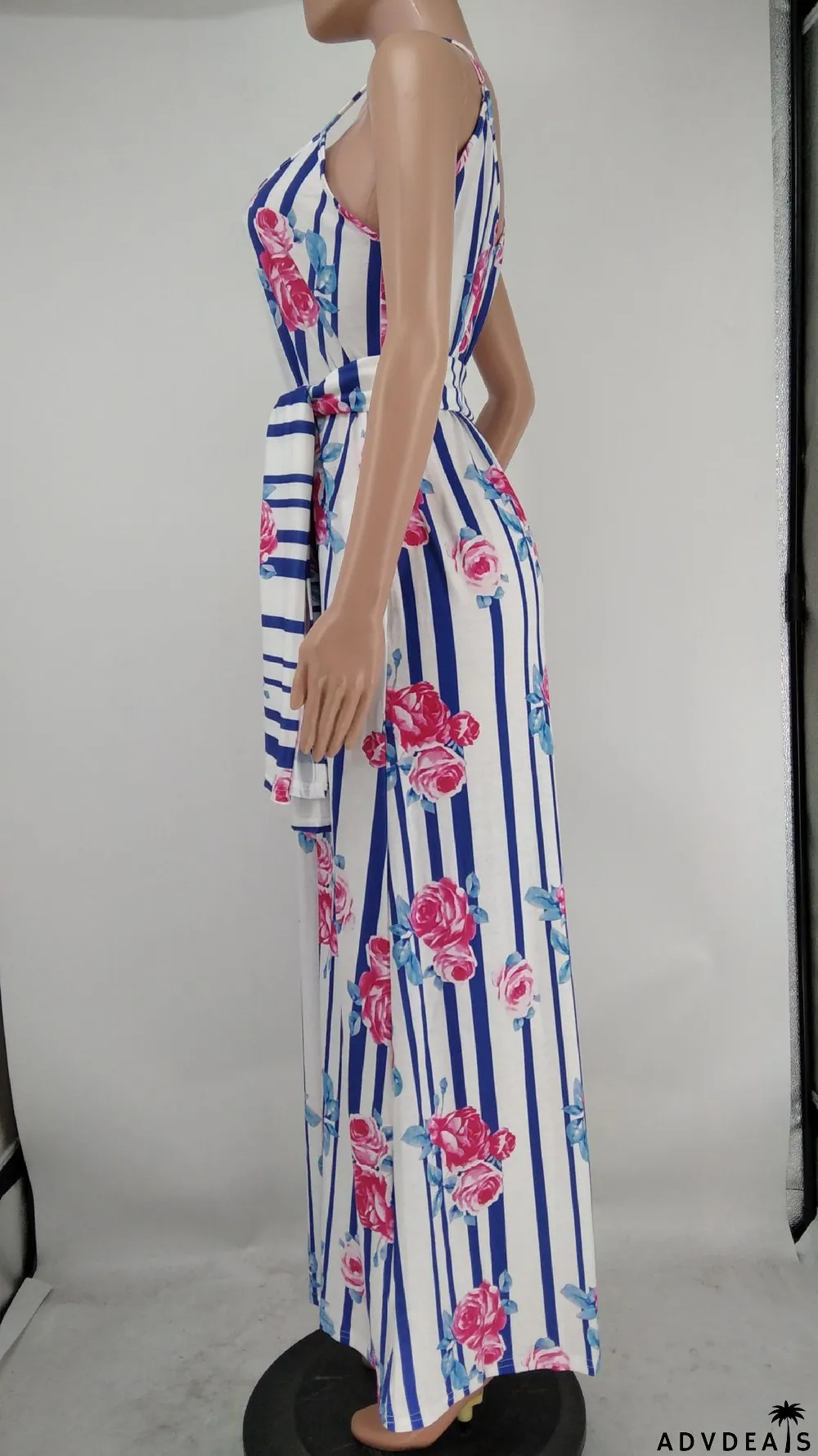 Tie-Dye Colorful Print Sling Loose Dress