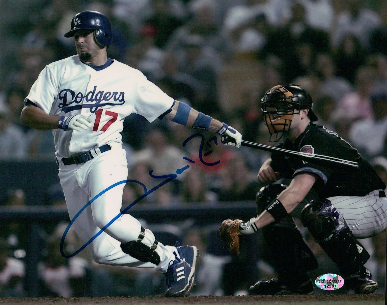 Jason Repko Signed 8X10 Photo Poster painting Autograph Los Angeles Dodgers at Plate Auto COA