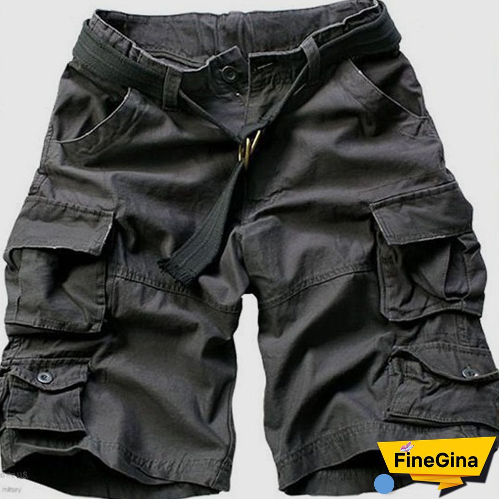 Black Gray Casual Solid Patchwork Pocket Straight High Waist Straight Solid Color Shorts