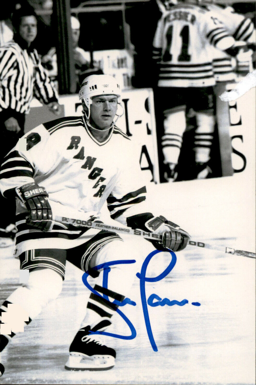 Steve Larmer SIGNED autographed 4x6 Photo Poster painting NEW YORK RANGERS #3