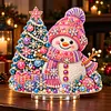 DIY Acrylic Special Shape Xmas Tree Diamond Painting Tabletop Ornament Decor Kit
