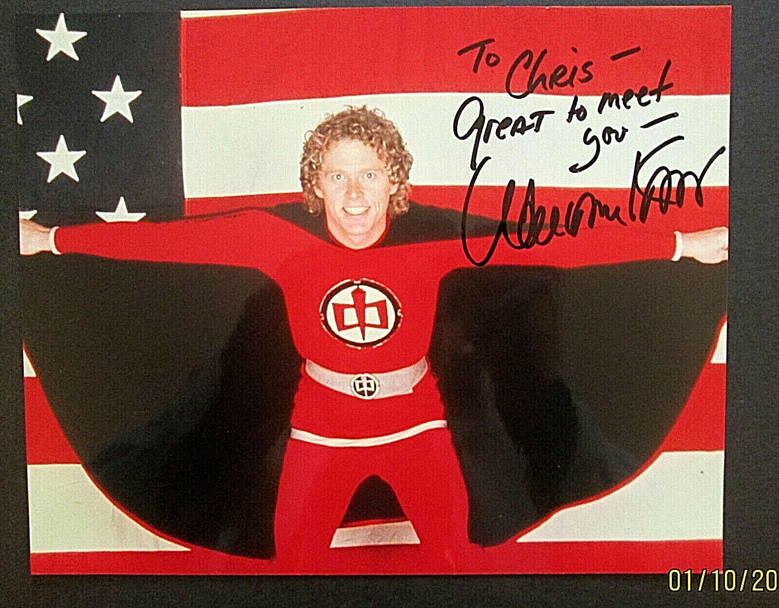 WILLIAM KATT : (THE GREATEST AMERICAN HERO) ORIG,AUTOGRAPH Photo Poster painting (CLASSIC TV)