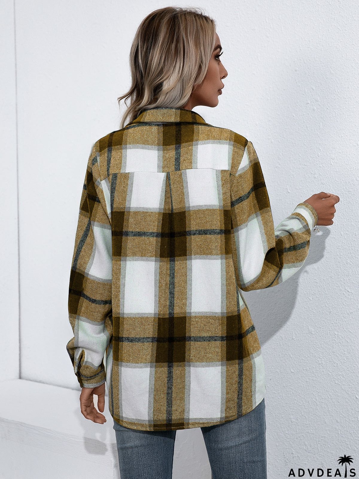 Plaid Button Up Flannel Shirt