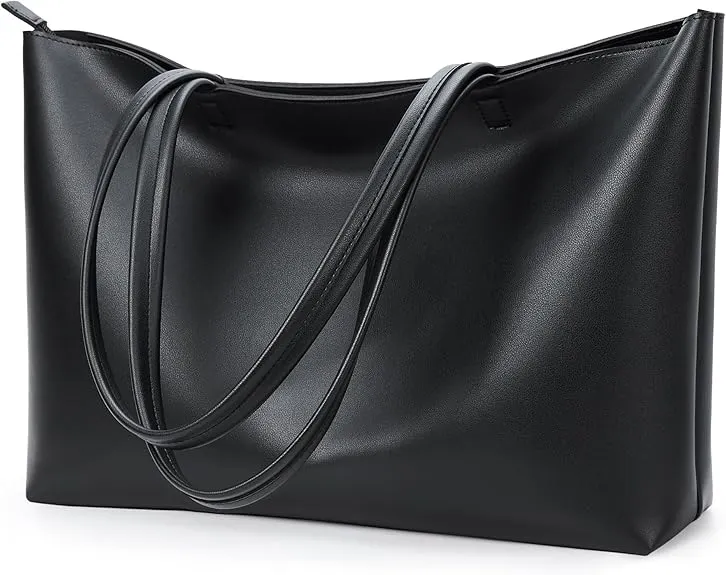 Tote Bag Zipper Shoulder Bag Faux Leather Purses Satchel for Women Casual Handbag Work Dating College