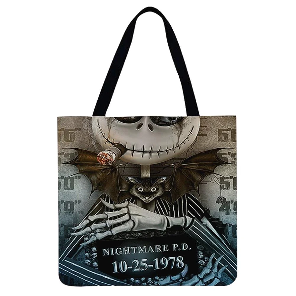 Linen Tote Bag -  Weird City Night