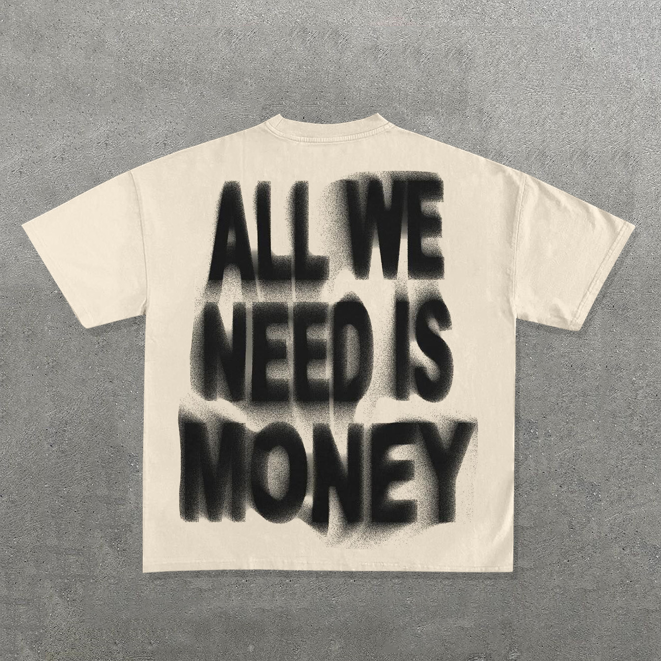 Sopula All We Need Is Money Print Graphic Cotton T-Shirt - SOPULA