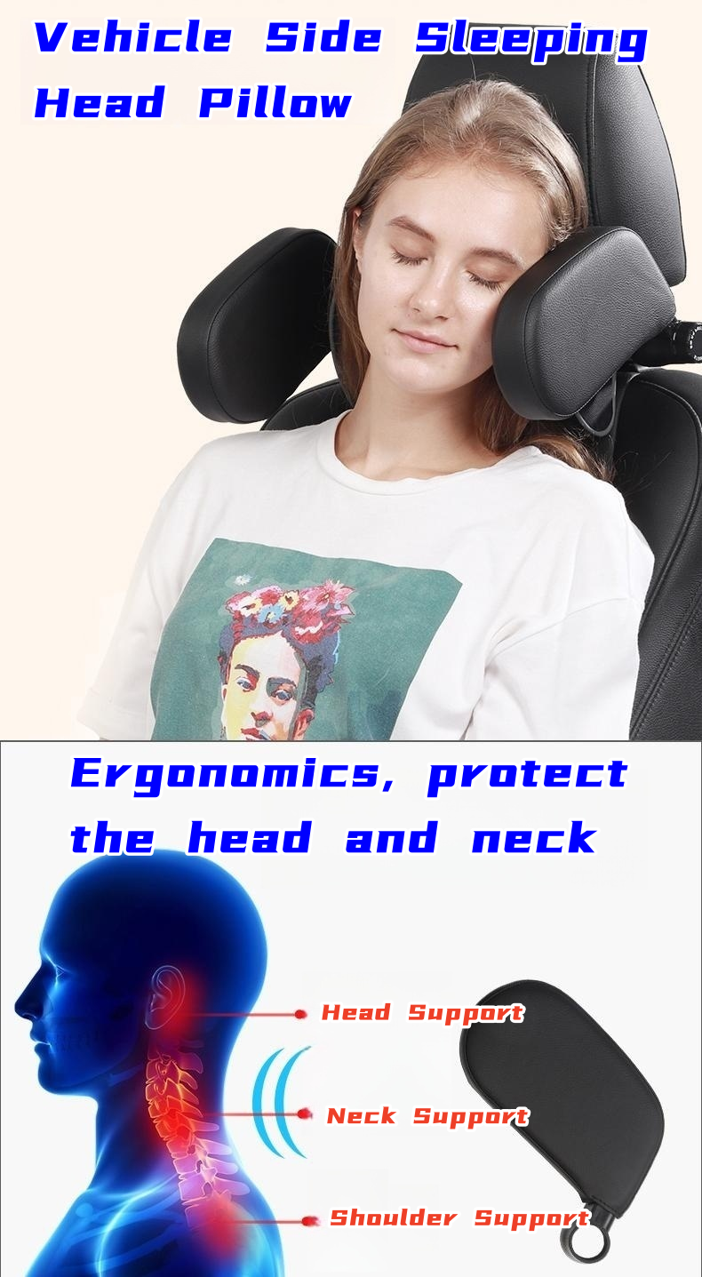 Car front and rear side sleeping pillows