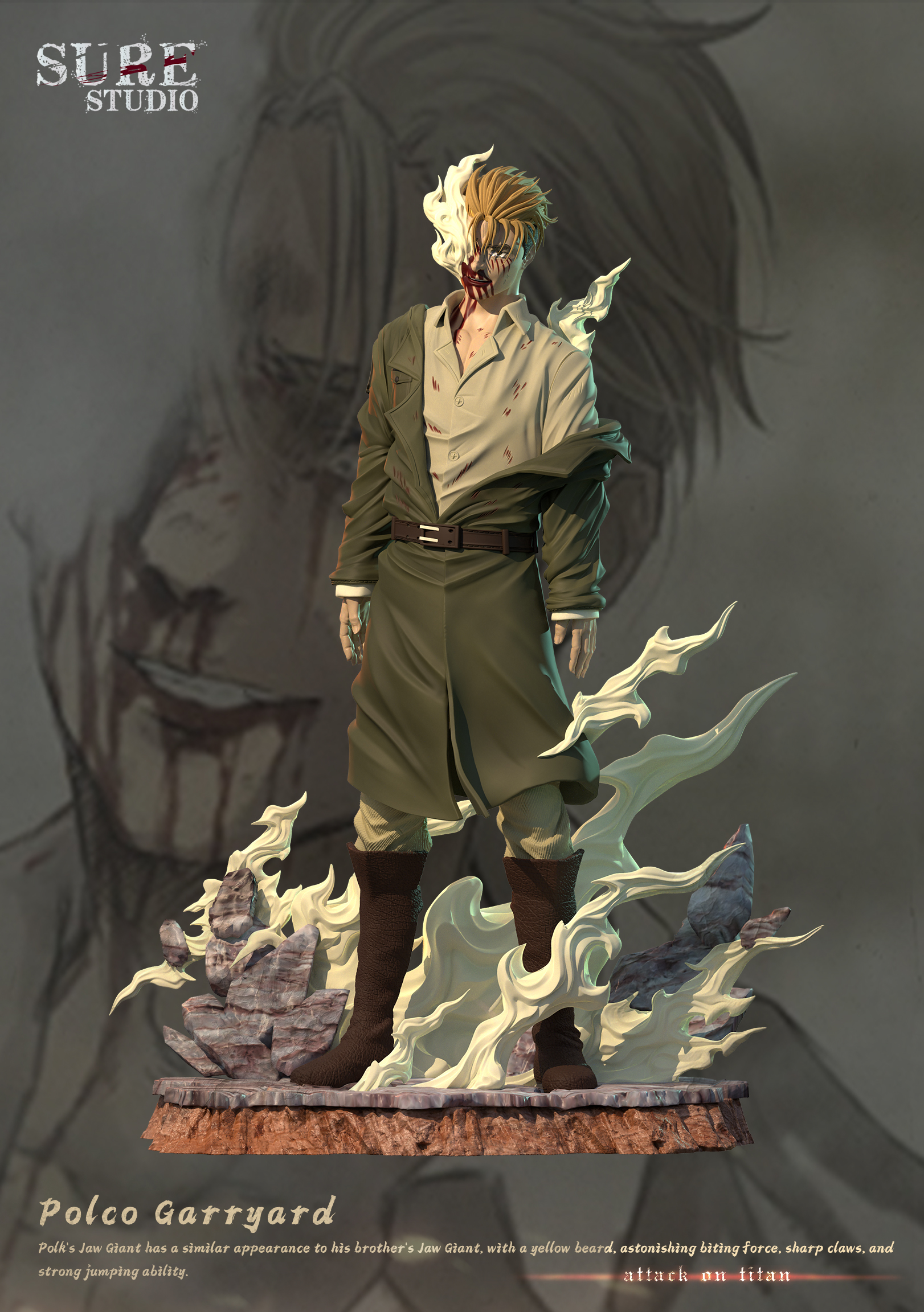 Sure Studio - Attack on Titan Porco Galliard 1/6 Statue(GK)-