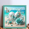 (Counted/Stamped)Butterfly Heart Flower-11CT Cross Stitch 40*40cm