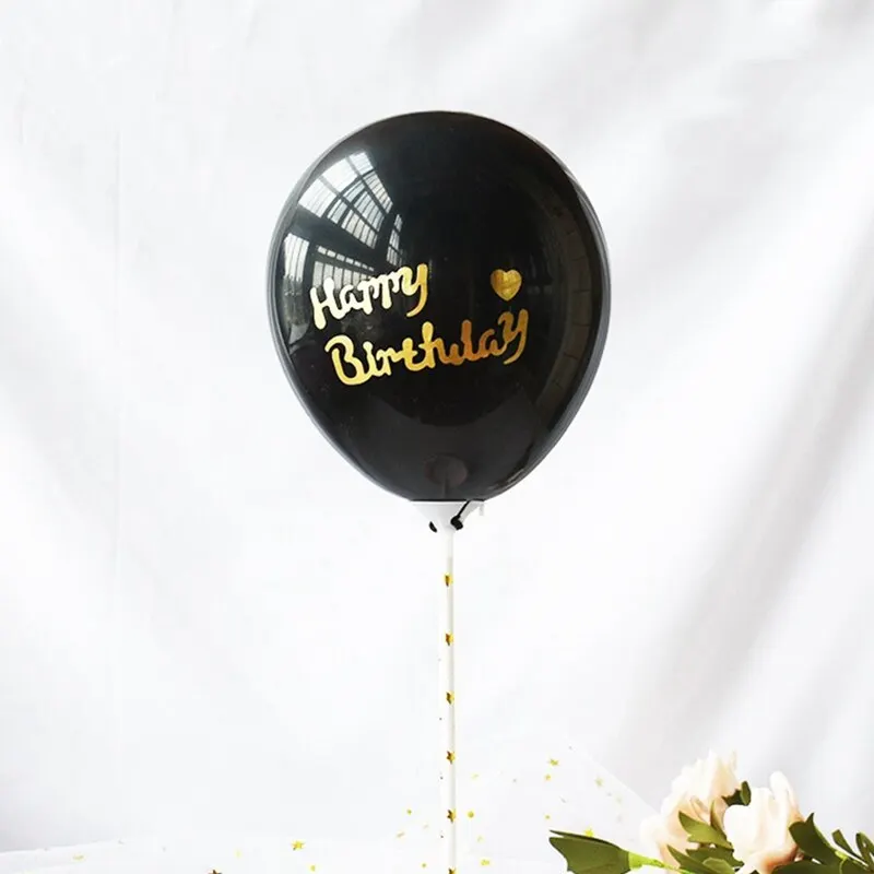 1 Set 5inch Confetti Balloon Cake Topper Decoration with Paper Straw Bow Baby Shower Favors Wedding Birthday Party Supplies